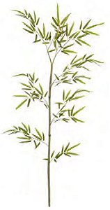 Planta Árvore Artificial Bambu Real Toque X162 Verde 1,20m